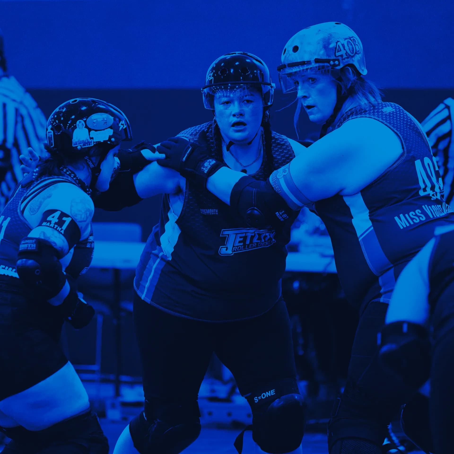 Jet City Roller Derby bout night action