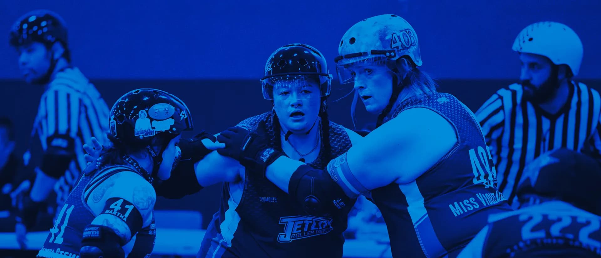 Jet City Roller Derby bout night action