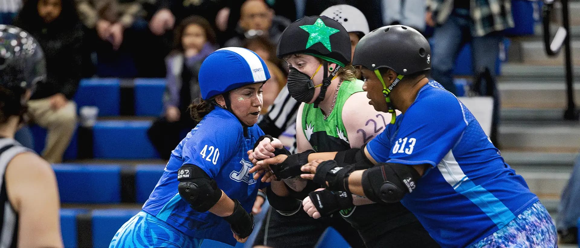 Jet City Roller Derby bout action